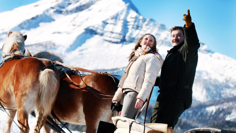 Horse-drawn sleigh rides in Annaberg, © Mostviertel Tourismus, weinfranz.at