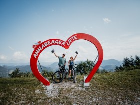 2 Mountainbiker am Hennesteck, unter dem Annaberger Lifte Herz, &copy; Mostviertel