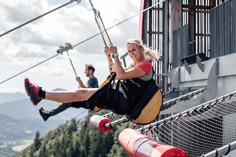 Zipline flight in Annaberg