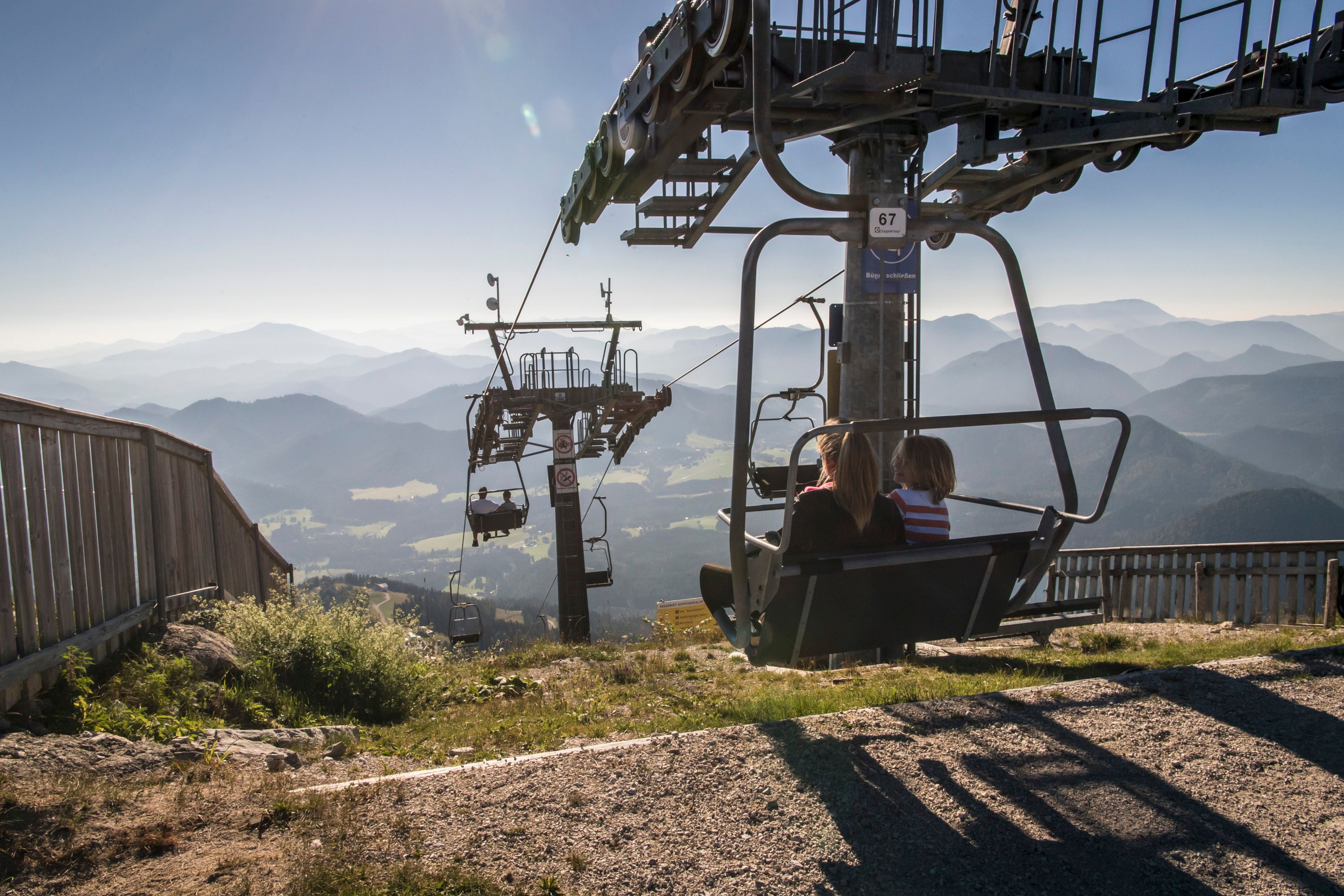 Gemütliche Liftfahrt auf die Gemeindealpe