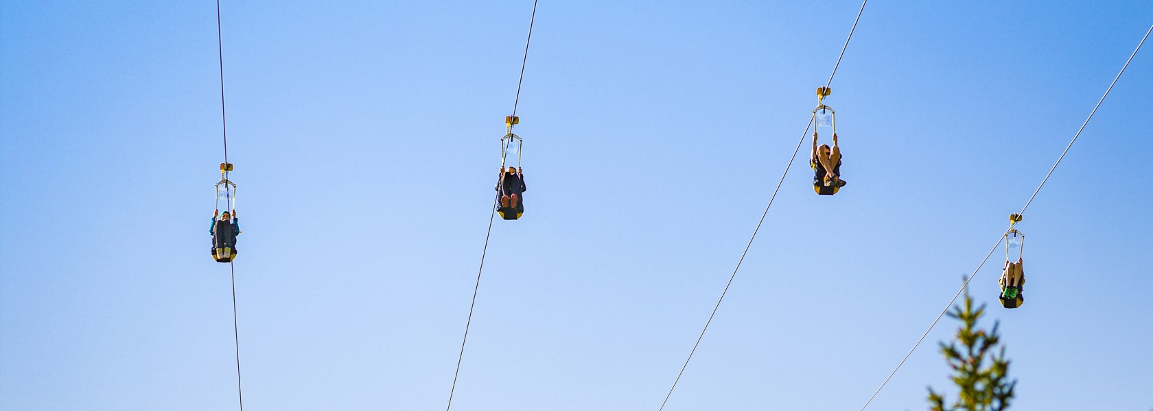 Mit der Zipline Annaberg abfliegen, © Martin Fülöp