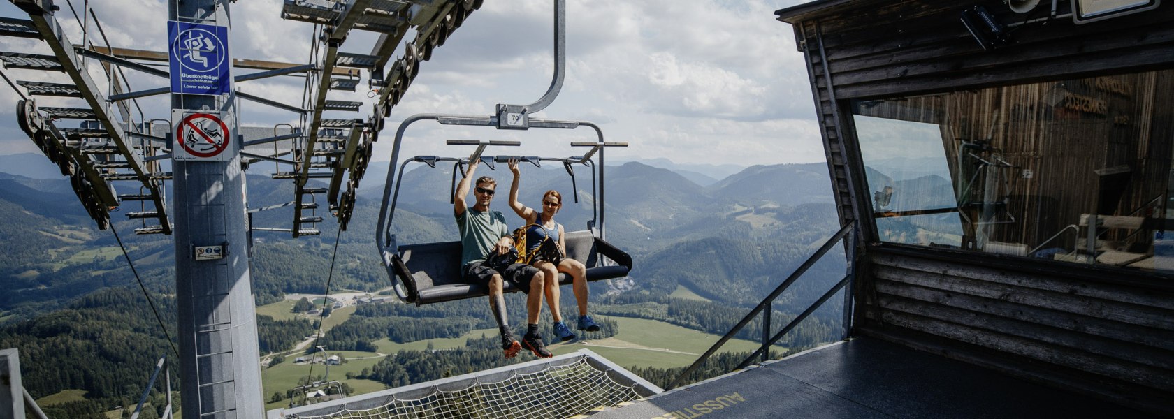 Liftfahrt aufs Hennesteck, &copy; TV Hochsteiermark