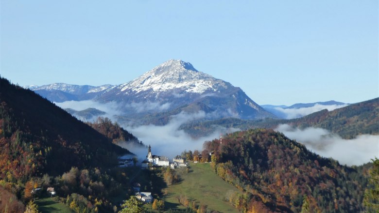 Blick auf den idyllischen Wallfahrtsort Annaberg, © Karl Schachinger