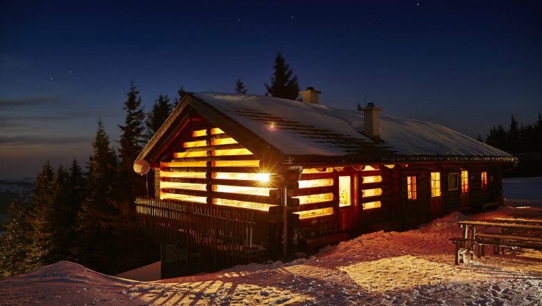 Anna-Alm unter Sternenhimmel, © © Niederösterreich Werbung, Michael Liebert