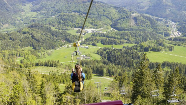 Fast flight with the Zipline Annaberg, © Martin Fülöp